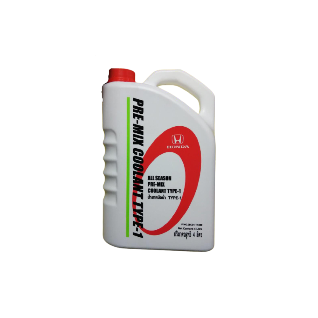 น้ำยาเติมหม้อน้ำ Honda Type-1 All Season Pre-Mix Coolant 4L (รหัส 08C04-TH400) - Image 2