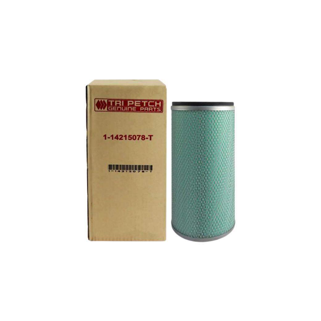 ไส้กรองอากาศลูกใน Isuzu Rocky / Deca FV / FX / FVR / CXZ (Euro 1) แท้ตรีเพชร (รหัส 1-14215078-T)