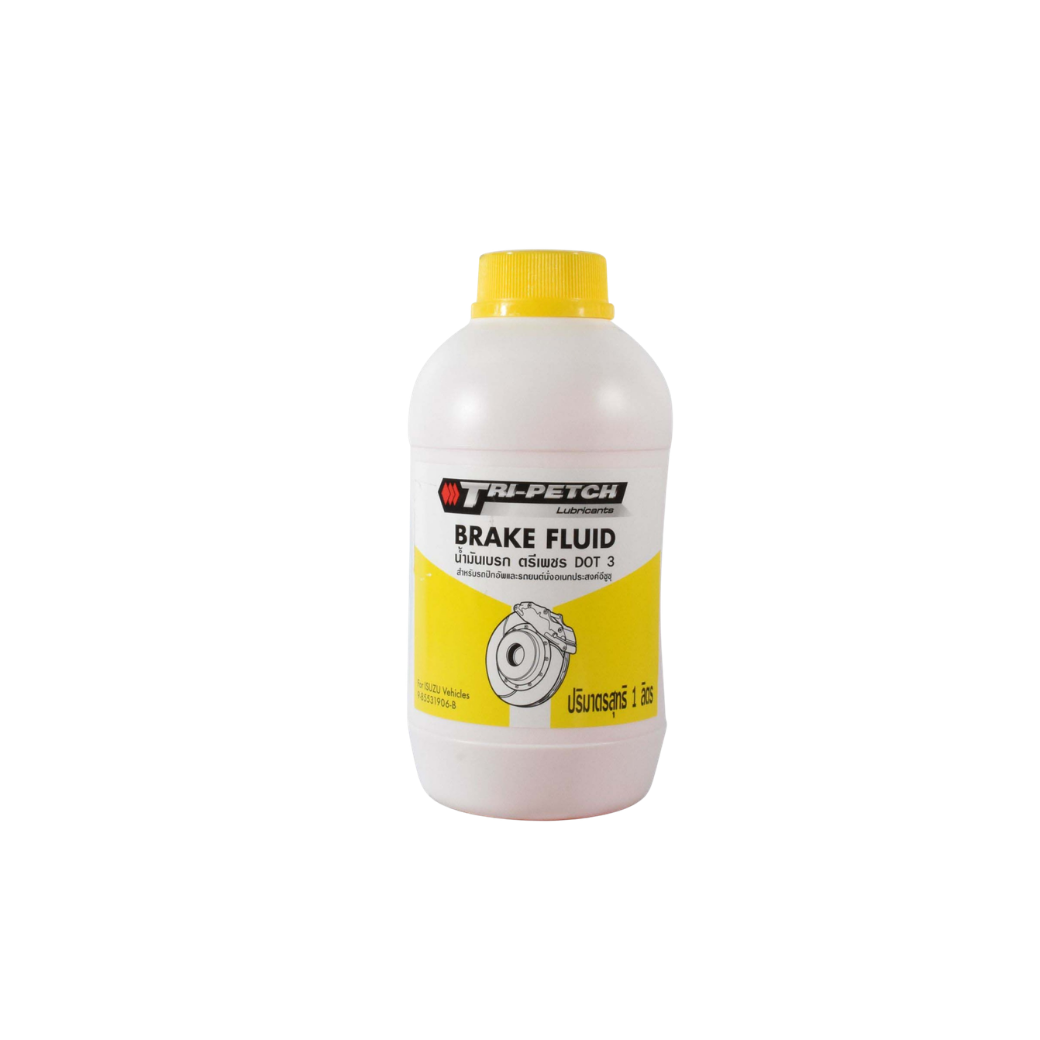 น้ำมันเบรคและคลัตช์ Isuzu Brake Fluid DOT 3 ขนาด 1 ลิตร แท้ตรีเพชร (รหัส 9-85531906-B)