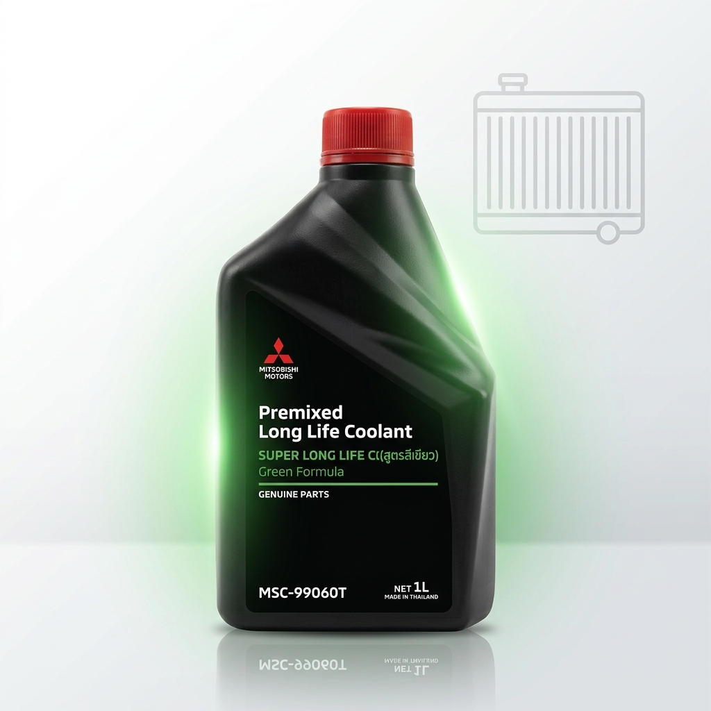 น้ำยาเติมหม้อน้ำ / น้ำยาหล่อเย็น MITSUBISHI Premixed Long Life Coolant (สูตรสีเขียว) ขนาด 1 ลิตร แท้ศูนย์ (รหัส MSC-99060T) - Image 2