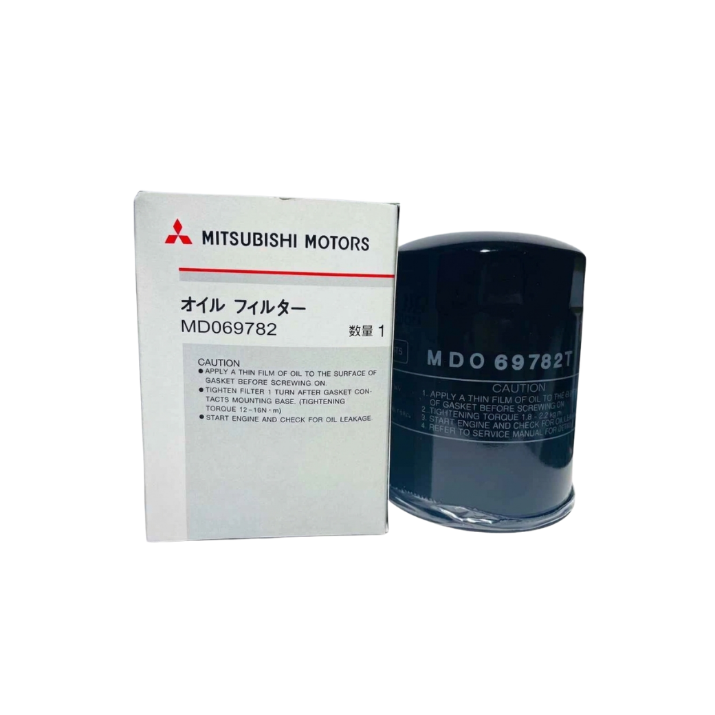 ไส้กรองน้ำมันเครื่อง Mitsubishi Cyclone / Strada 2.5 / Triton 2.5 (เครื่องยนต์ 4D56 8V) แท้เบิกศูนย์ Mitsubishi (รหัส MD-069782)